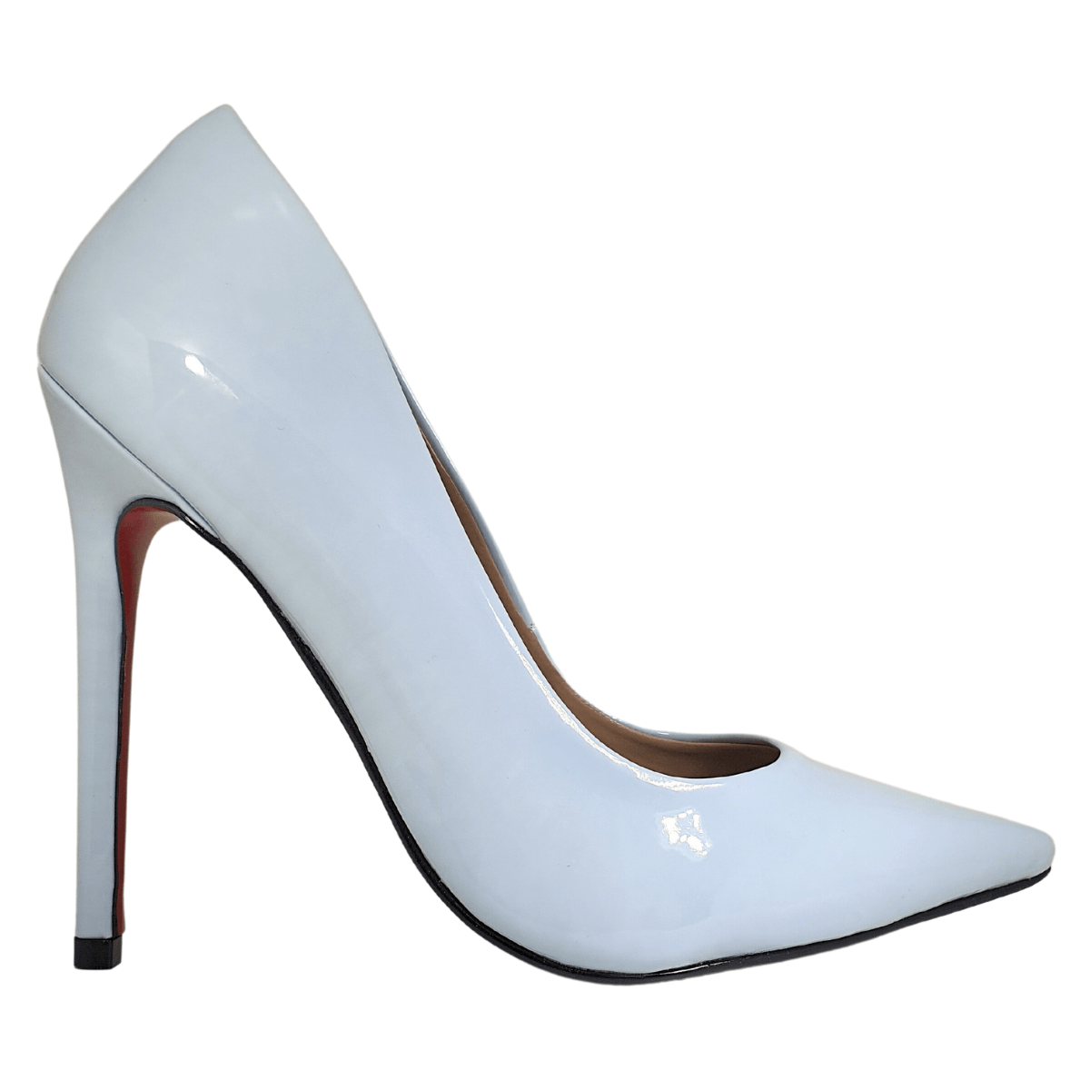 Scarpin online azul claro