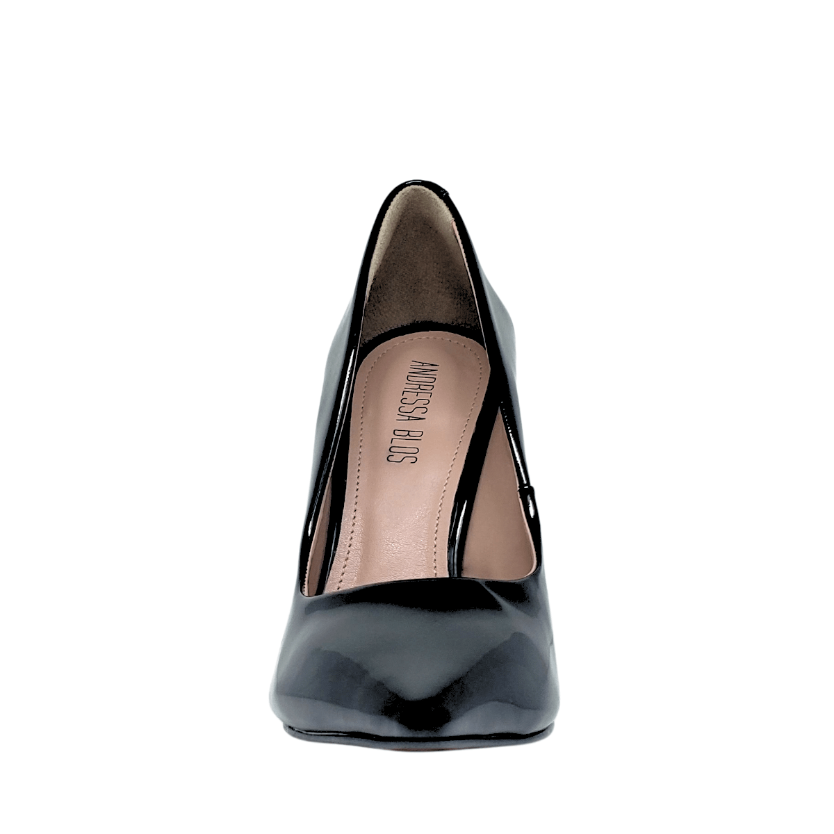 Scarpin Couro Legítimo Preto Verniz Salto Alto 10cm Sola Vermelha