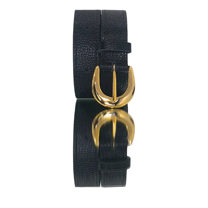 Cinto Couro Legítimo Preto Floater (2,5cm Larg)