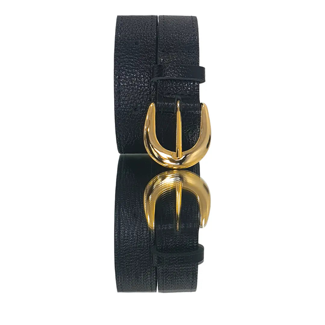Cinto Couro Legítimo Preto Floater (2,5cm Larg)