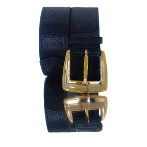 Cinto Couro Legítimo Preto Floater (3,5cm Larg)