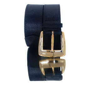 Cinto Couro Legítimo Preto Floater (3,5cm Larg)